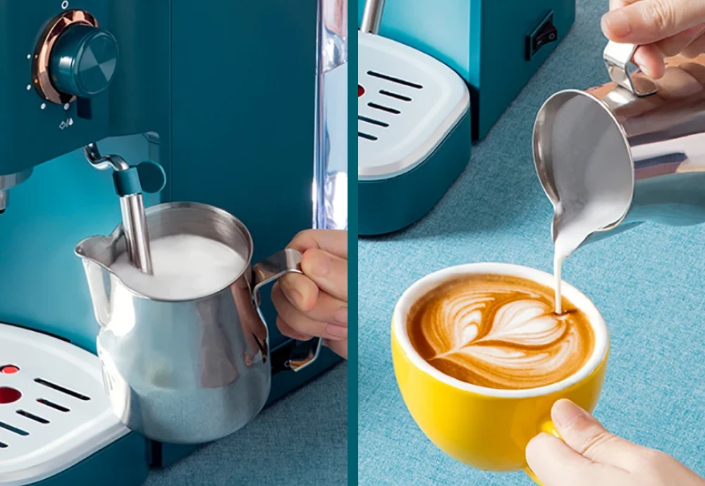 compact espresso machine with milk frother